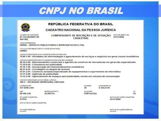 CNPJ NO BRASIL
 