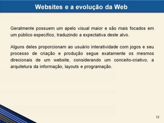 Websites e a evolução da Web
