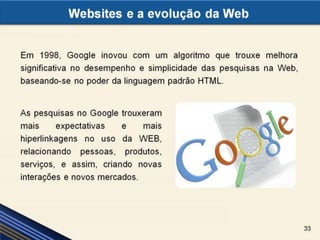 Websites e a evolução da Web