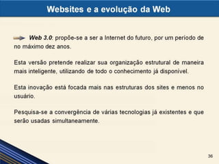 Websites e a evolução da Web