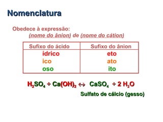 1) NaHCO1) NaHCO33 –– Bicarbonato de sódioBicarbonato de sódio ((ENO,SonrisalENO,Sonrisal))
É um pó branco que perde COÉ u...