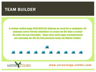 TEAM BUILDER




               w w w . w om e u c o lg b r c.o lo b r i . c o m
                 ww c . rcoran io. i c i m
 