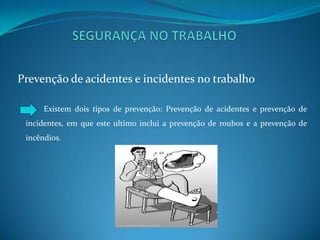 Condições ambientais de trabalhoTemperatura           A temperatura que o empregado trabalha é bastante importante, tanto para o seu bem – estar como para a sua eficiência no trabalho que esta a realizar