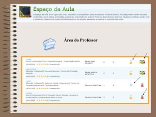 Área do Professor 