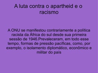 O racismo no mundo  
