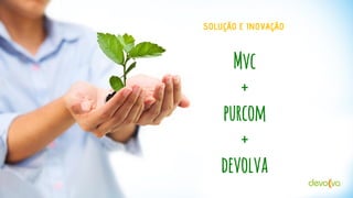 SOLUÇÃO E INOVAÇÃO

Mvc
+
purcom
+
devolva

 