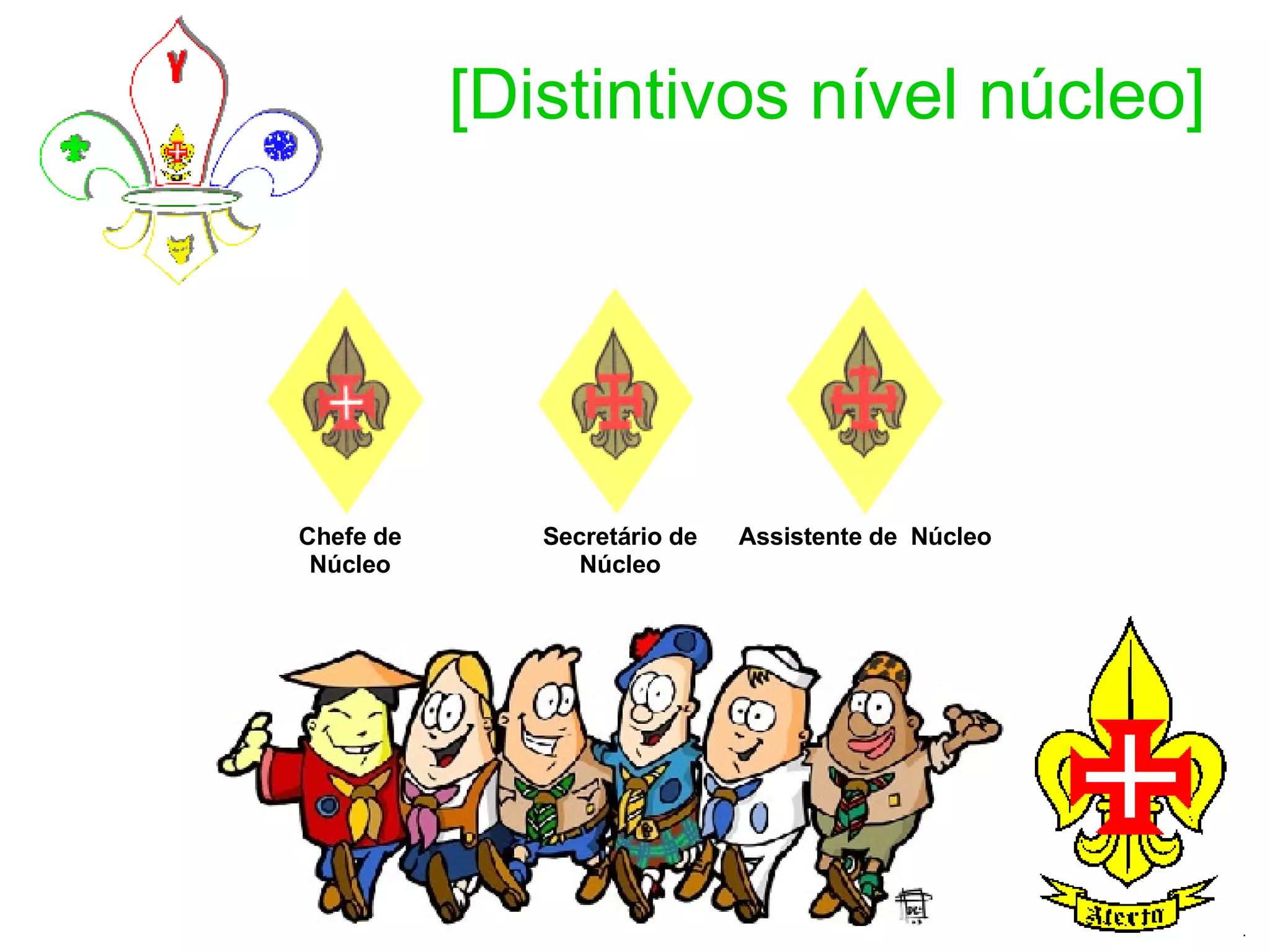 [Distintivos nível núcleo] Chefe de Núcleo Secretário de Núcleo Assistente de  Núcleo 