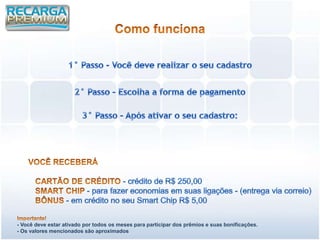- Você deve estar ativado por todos os meses para participar dos prêmios e suas bonificações.
- Os valores mencionados são aproximados
 