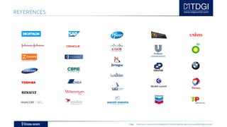 TDGI PORTUGAL | ANGOLA | MOÇAMBIQUE | ESPAÑA | BRASIL | BELGIUM | ALGÉRIE | MIDDLE EAST
REFERENCES
 