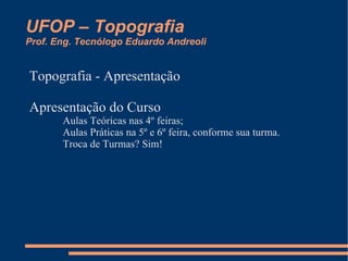 Material necessário para o curso 