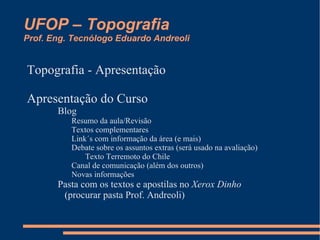 Geodésia, Mapeamento, Cartografia, Pantas Topográficas 