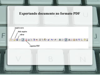 Exportando documento no formato PDF

 