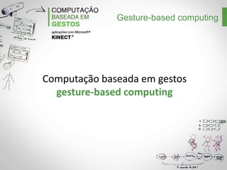 Gesture-based computing

Computação baseada em gestos
gesture-based computing

 
