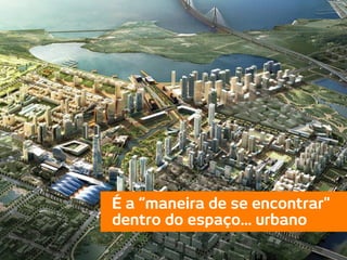 É a “maneira de se encontrar"
dentro do espaço... urbano
 