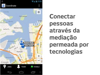 Conectar
pessoas
através da
mediação
permeada por
tecnologias
 