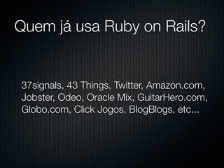 Ruby on Rails: Embarque nesse Framework Web
