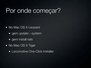 Ruby on Rails: Embarque nesse Framework Web