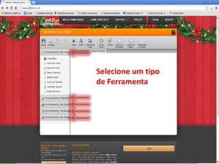Selecione um tipo
de Ferramenta
 