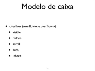 CSS - Modelo de Caixa | PDF