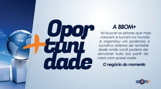 Novo Plano BBOM Mais 2015