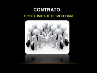 CONTRATO
Oportunidade de melhoriaOPORTUNIDADE DE MELHORIA
 