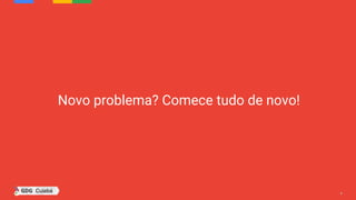 99
Novo problema? Comece tudo de novo!
 