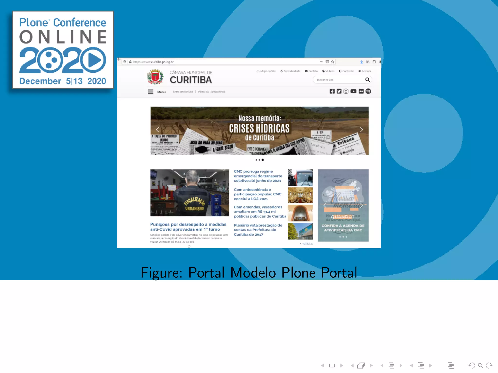Figure: Portal Modelo Plone Portal
 