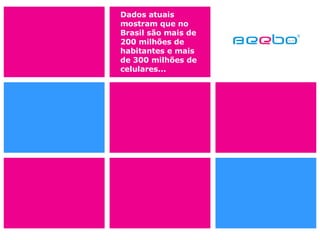 Dados atuais mostram que no Brasil são mais de 200 milhões de habitantes e mais de 300 milhões de celulares... 