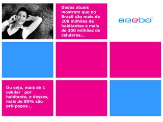 Dados atuais mostram que no Brasil são mais de 200 milhões de habitantes e mais de 300 milhões de celulares... Ou seja, mais de 1 celular  por habitante, e desses, mais de 80% são pré-pagos... 