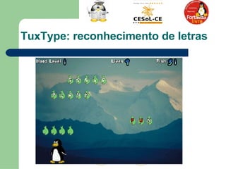 TuxType: reconhecimento de letras  