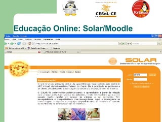 Educação Online: Solar/Moodle  