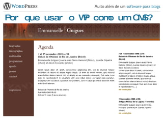Por que usar o WP como um CMS? 