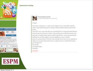 Depoimentos do Blog:

Monday, November 25, 13

 