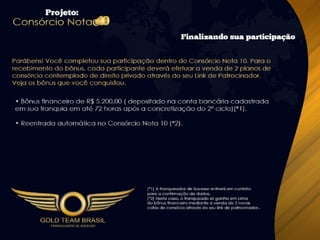 Apresentação Consórcio Nota 10