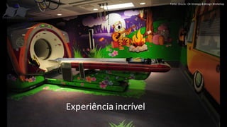 A	
  nova	
  GE	
  Optima	
  MR360	
  é bem
adequado para	
  uma
ampla gama de	
  necessidades
de	
  digitalização MR	
  -­‐ com	
  a	
  
facilidade de	
  operação para	
  ajudar a	
  tornar a	
  
equipe de	
  uma clínica mais produtiva.	
  Para	
  
simplificar exames de	
  rotina,	
  o	
  Optima	
  MR360	
  
incorpora uma abordagem exame expresso	
  para	
  
MR.	
  Ele inclui muitas funções intuitivas e	
  
automatizadas que ajudam a	
  aumentar o	
  conforto
do	
  paciente,	
  a	
  confiança do	
  operador,	
  a	
  
consistência da	
  imagem e	
  satisfação profissional do	
  
pessoal MR.Experiência	
  incrível
www.Sharks.Digital
Fonte:	
  Oracle	
  -­‐ CX	
  Strategy&	
  Design	
  Workshop
 