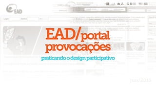 Apresentacao design participativo - UXtudao