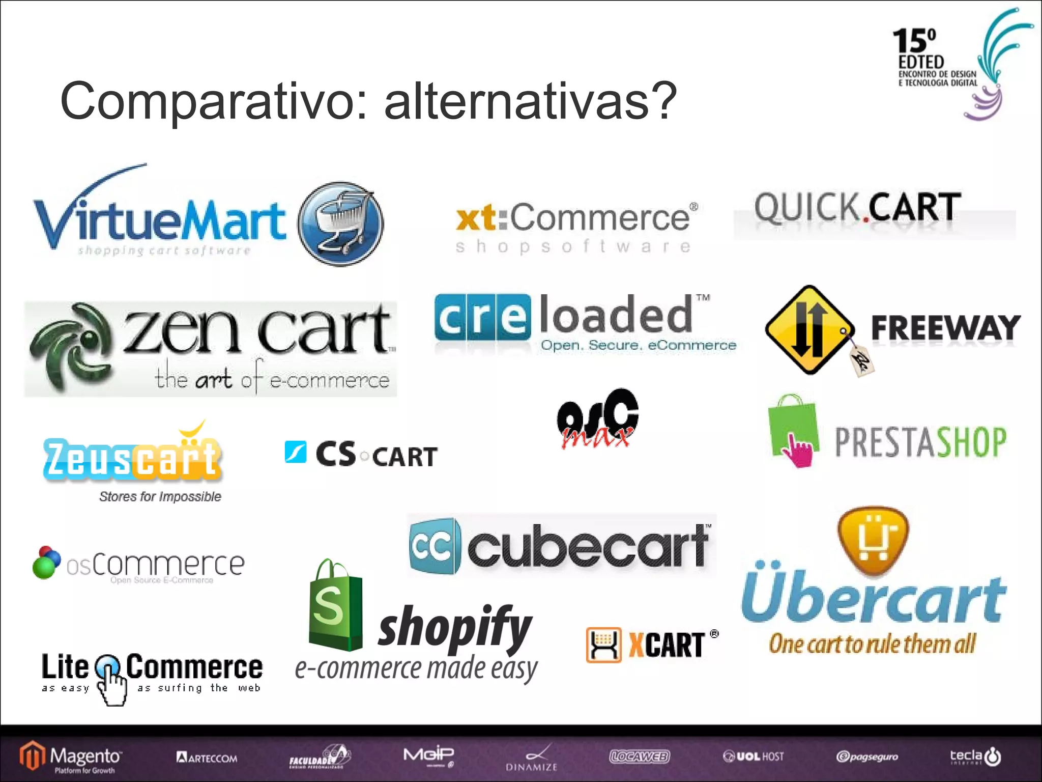 Comparativo: alternativas? 