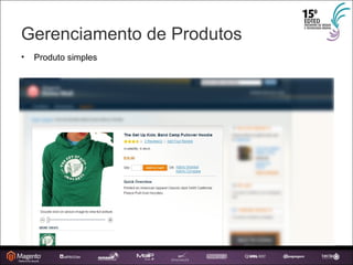 Gerenciamento de Produtos Produto simples   