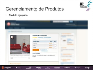 Gerenciamento de Produtos Produto agrupado 