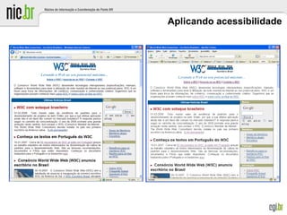 Aplicando acessibilidade
 