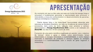 Apresentação EeB 2015 - Energy Expobusiness 2015