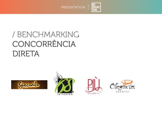 PRESENTATION 
/ BENCHMARKING 
CONCORRÊNCIA 
DIRETA 
 
