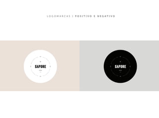 L O G O M A R C A S | P O S I T I V O E N E G A T I V O 
sapore sapore 
 