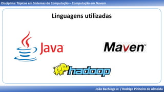 João Bachiega Jr. / Rodrigo Pinheiro de Almeida
Disciplina: Tópicos em Sistemas de Computação – Computação em Nuvem
Linguagens utilizadas
 