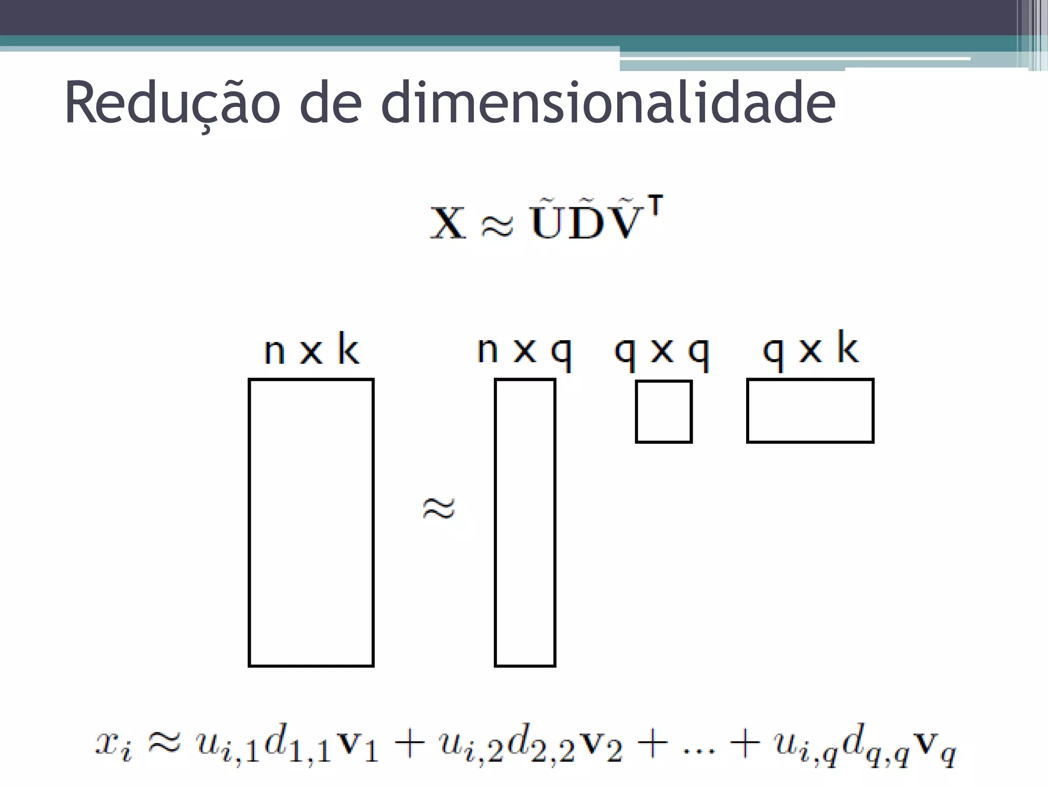 Redução de dimensionalidade
 