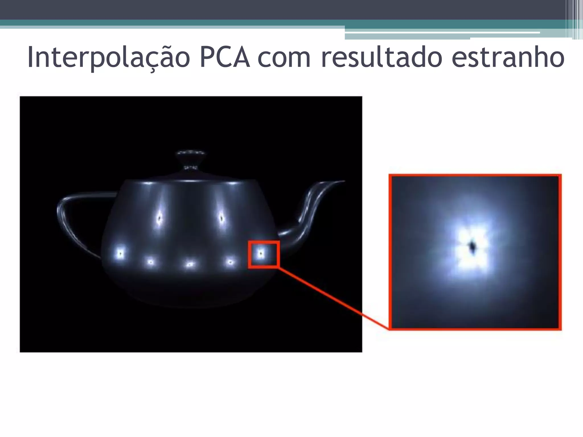 Interpolação PCA com resultado estranho
 