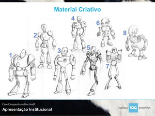 Material Criativo




Case Campanha online Avell

Apresentação Institucional
 
