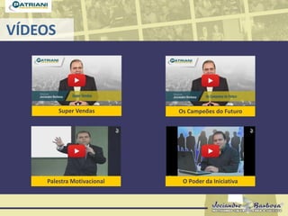 VÍDEOS
Os Campeões do FuturoSuper Vendas
Palestra Motivacional O Poder da Iniciativa
 
