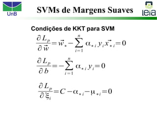 UnB
SVMs de Margens Suaves
 