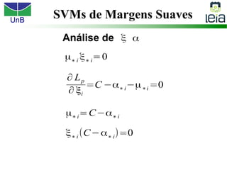 UnB
SVMs de Margens Suaves
 